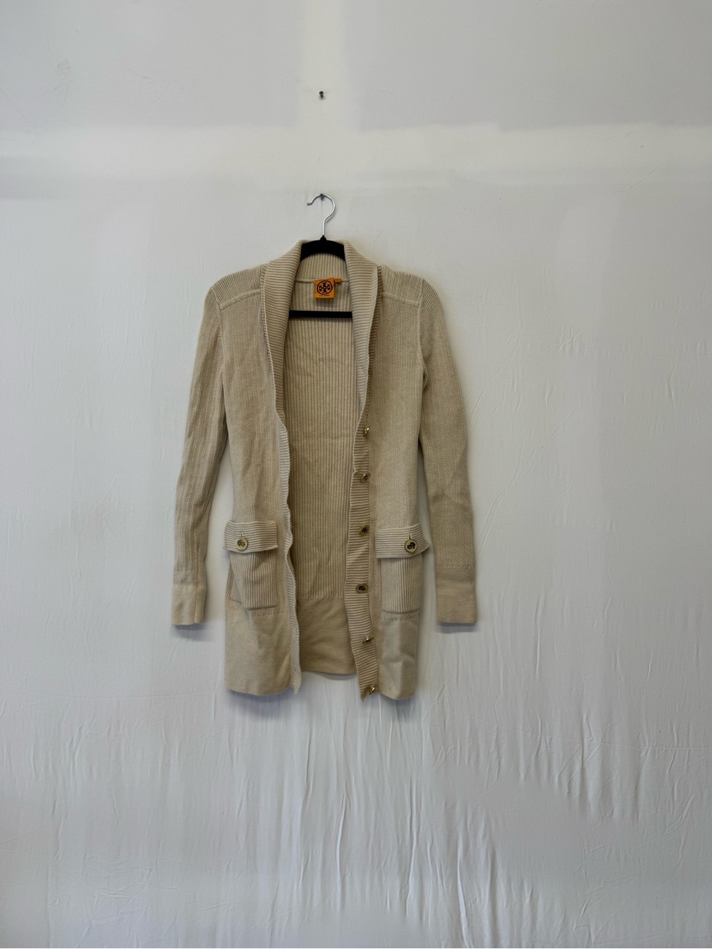 TORY BURCH Women's Long Knit Cardigan Sweater Size XS